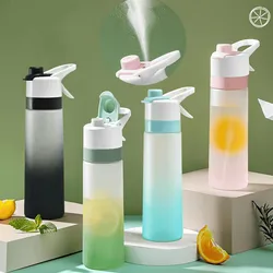 Gradual Fog Surface Water Cup High Color Spray Sports Water Cup Men'S And Women'S Water Spray Plastic Cup Gift Cups Water Bottle