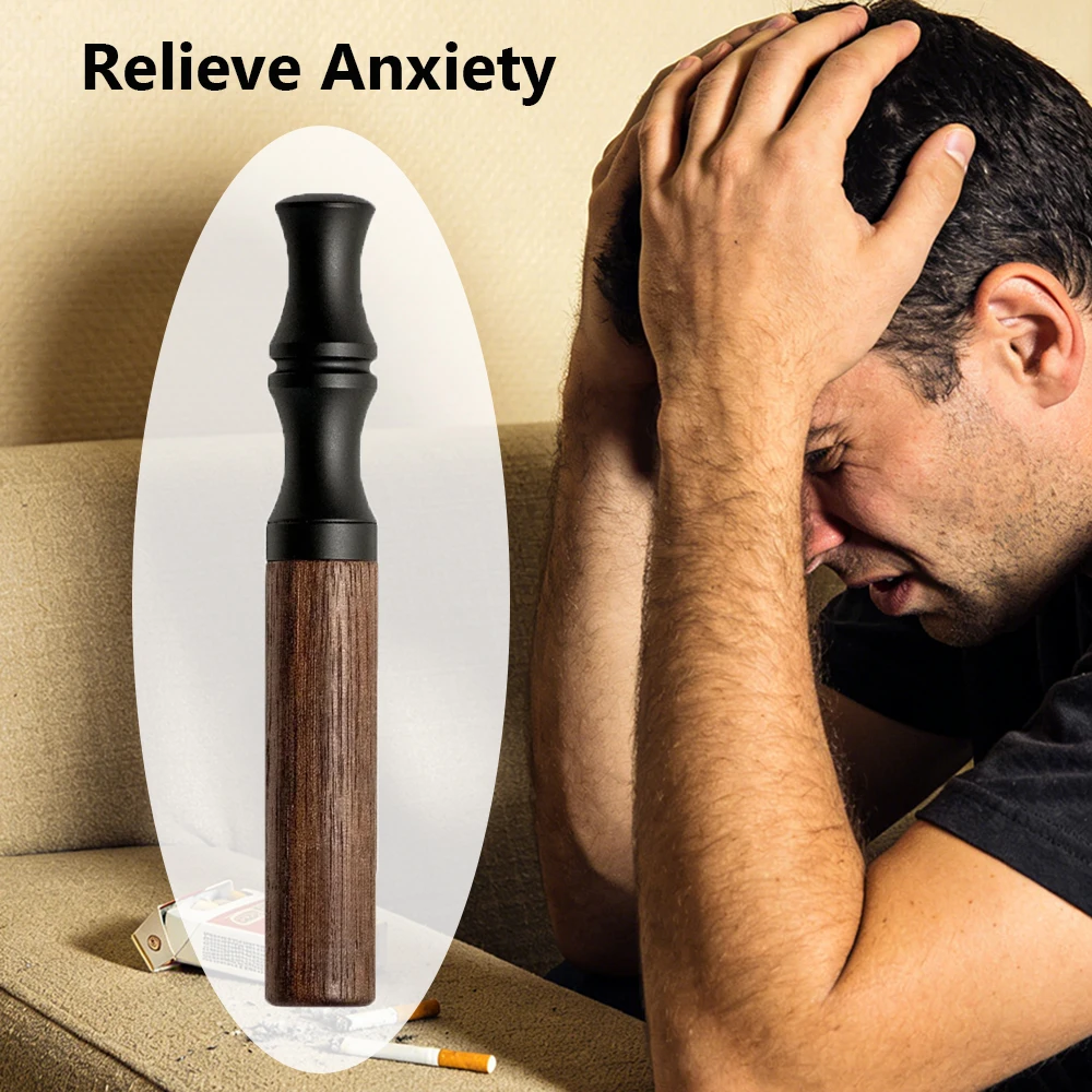 Upgraded Oral Stick Natural Walnut Wood Aromatherapy Core Breathing Soothing Relaxation Tool Suitable For Daily Travel Office view 2