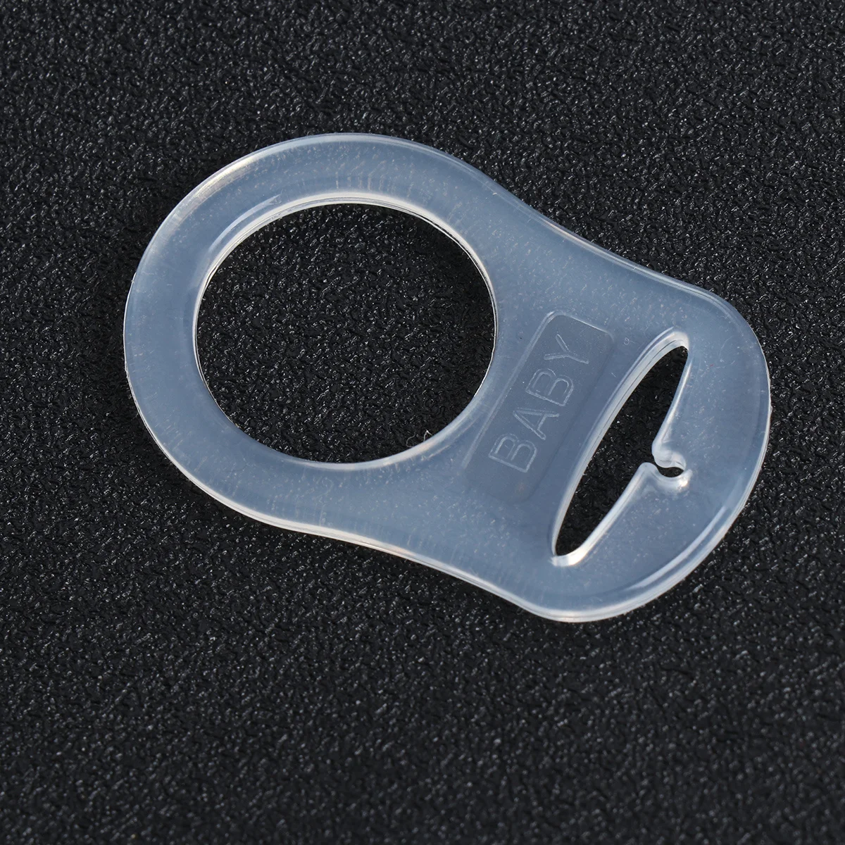 

20pcs Silicone Pacifier Holder For Baby Newborn Infant Soft Clip Ring Attachment Simple Practical Design Gift White