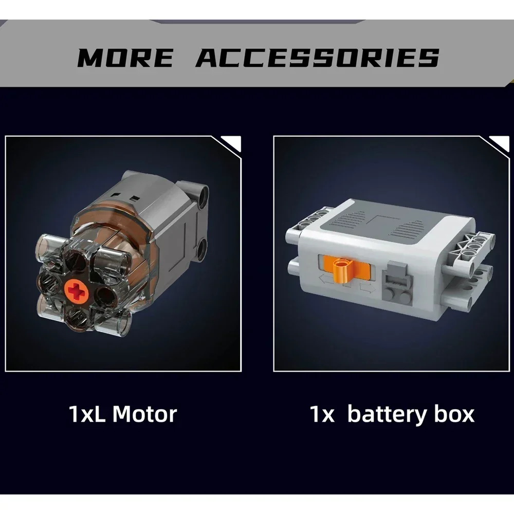 Mold King 10203 MB Merc V8 silnik zmotoryzowany Model symulacyjny napęd elektryczny klocki techniczne części samochodowe zabawki prezent