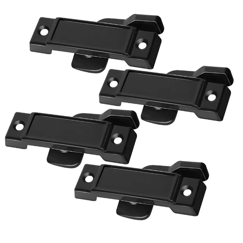 PHILE-4 Pcs Window Replacement Sash Lock-2-1/4 Inch Mounting Hole Centers Sash Lock,Black Sash Lock