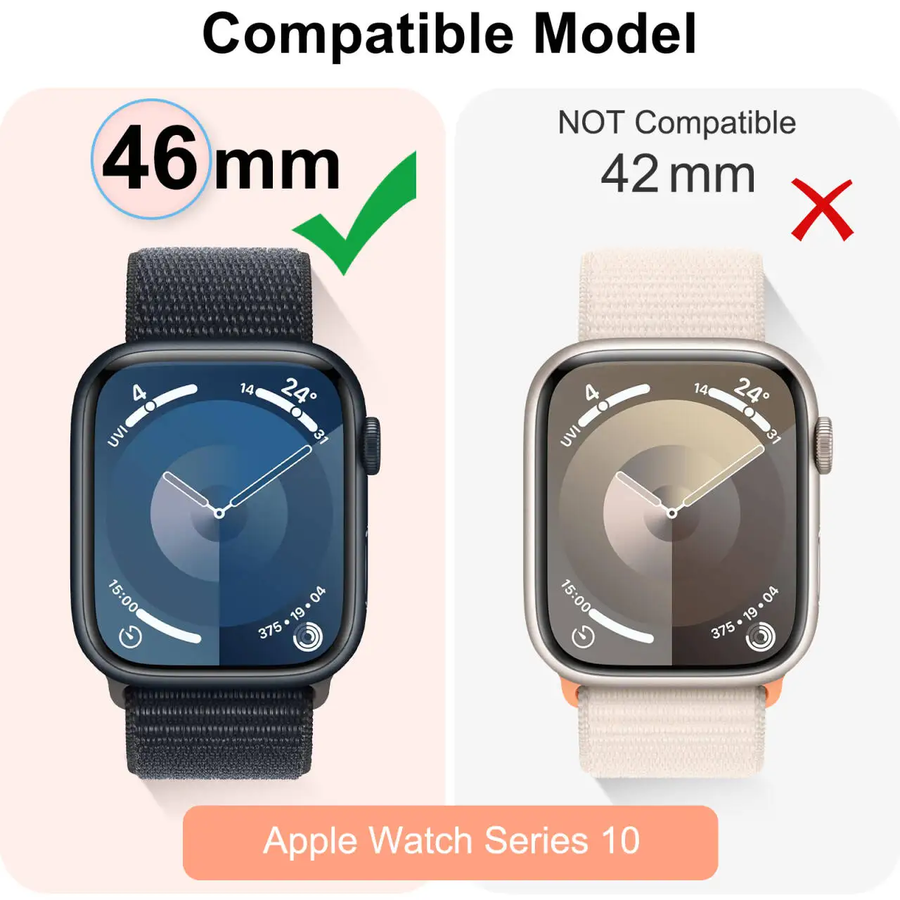 Tempered Glass+Case for Apple Watch Series 10 42mm 46mm PC Full Bumper Screen Protector for Apple Watch Accessories Series 10