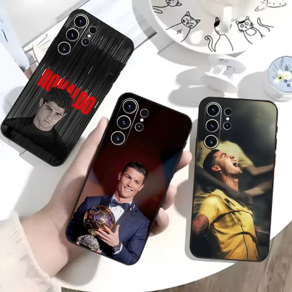 Sports Star CR7 C-Cristiano R-Ronaldo Phone Case For Samsung S26,S25,S24,S23,S22,S21,S20,S30,Ultra,Plus,Fe,Note,5G Black Cover