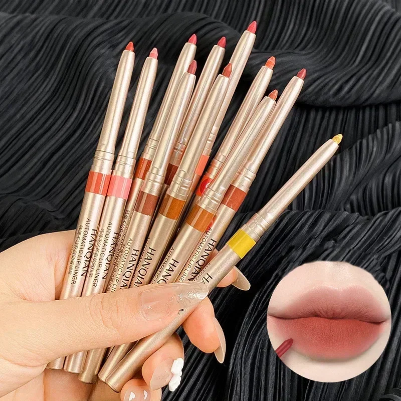 ใหม่ Lip Liner ลิปสติกกันน้ําดินสอ Long Lasting Moisturizing Lip Pencil Contour Tint Moisturizer Lipliner