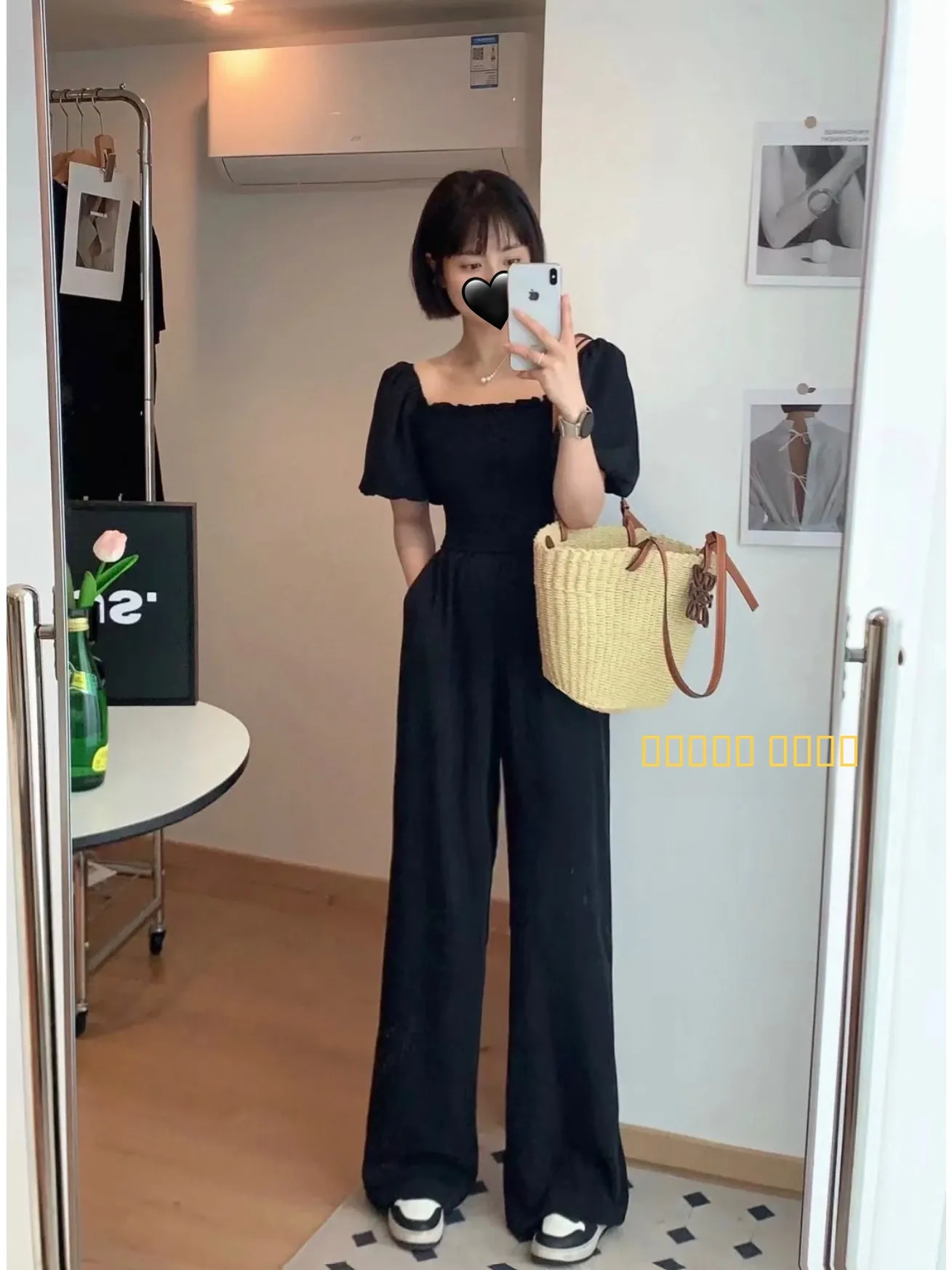 

Женский комбинезон Monet Bla с высокой талией и широкими штанинами, летний, цельный, стройнящий, для повседневной носки, из полиэстера