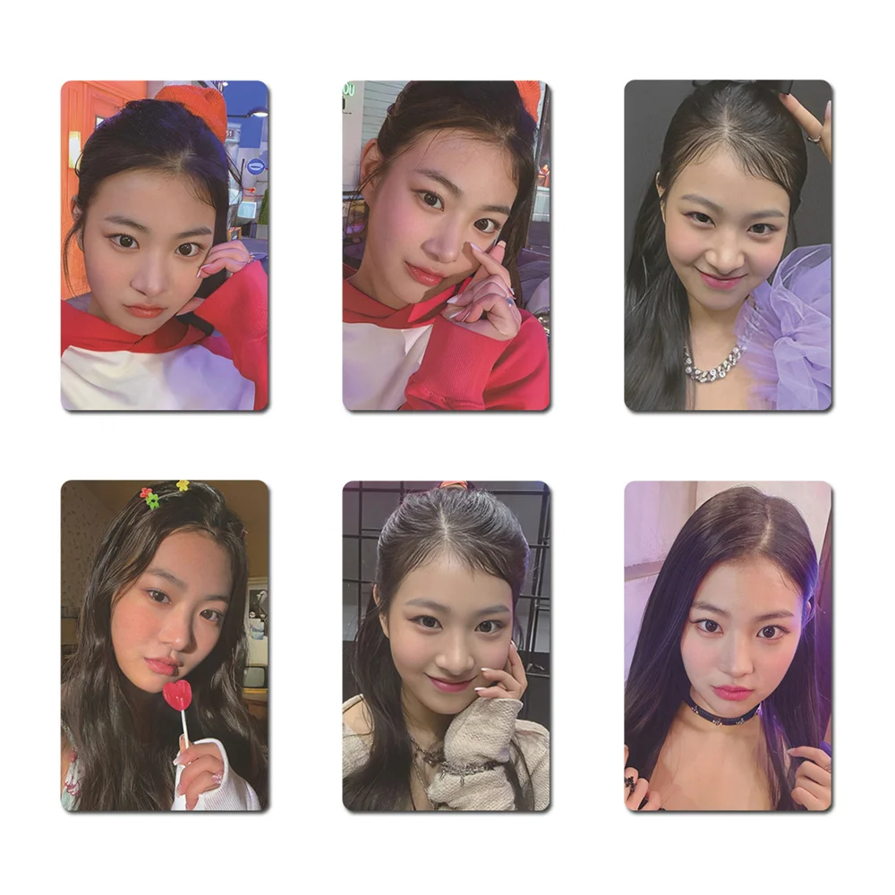 6Pcs/Set KPOP FIFTY FIFTY The Beginning Cupid Album Photocards Aran Saena Keena Sio Cute Selfie Two Sides Postcards Fans Gifts