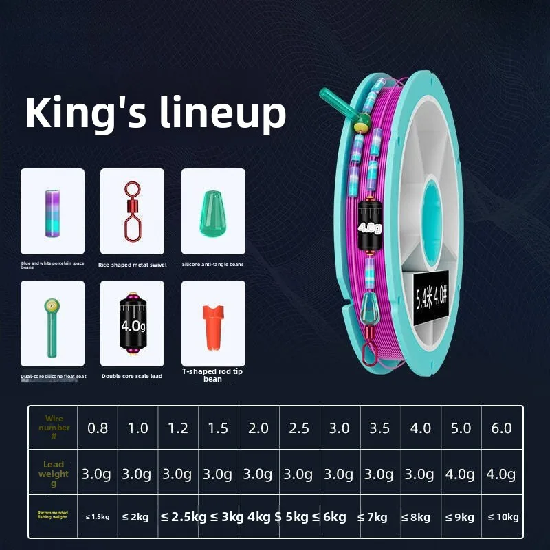 

10 Rolls Imported Toray Fishing Line, High Strength Finished Main Line Set for Crucian Carp Taiwan Fishing