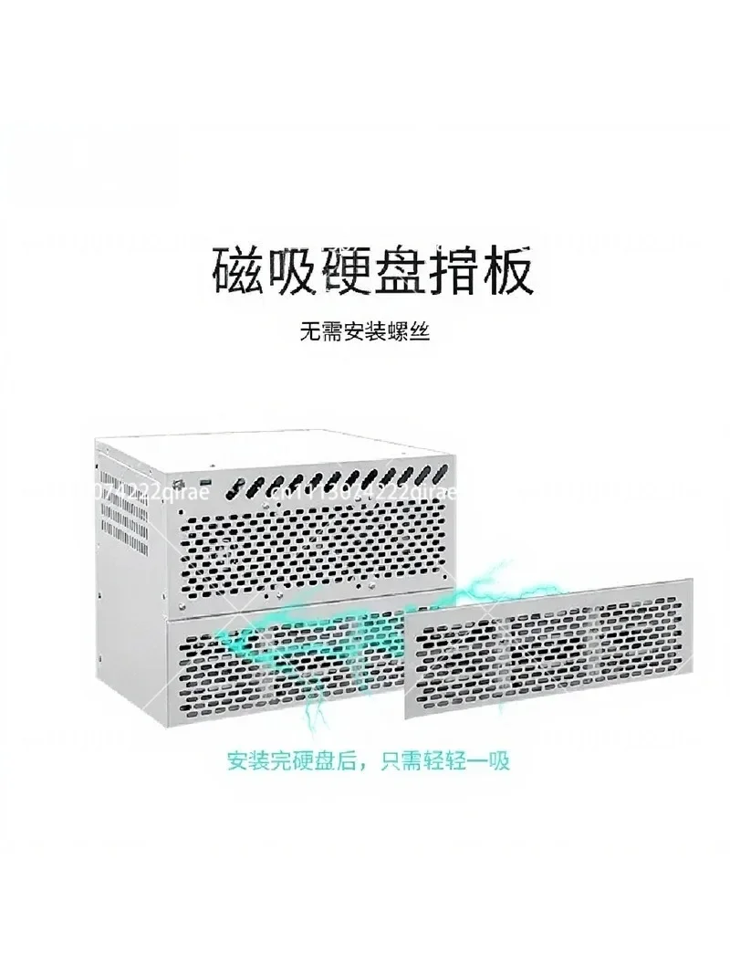 Horizontal Multi-disk NAS Chassis Network Storage Server Case with Gigabit Port And PCIe Interface for Storage Expansion