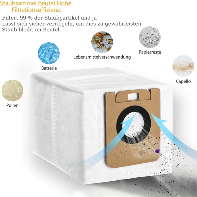 AB43-Комплект аксессуаров Fordreame L10s Ultra/L10 Ultra, X20+ Аксессуары Основные боковые щетки Hepa-фильтры Накладки для швабры Мешки для пыли