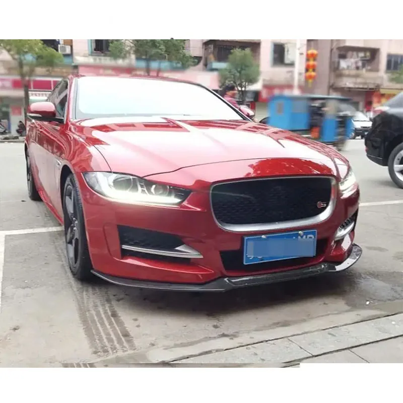 Real Carbon Fiber Front Lip Spoiler for Jaguar XE 2015-2016 Performance Enhancement