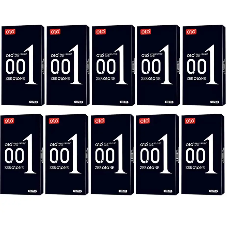 100pcs Condoms Hyaluronic Acid Penis Sleeve Lubricante Sexual Natual Latex Презервативы Health Safer Sex Products Adult 18+