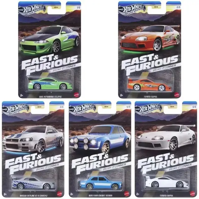 Hot Wheels Fast & Furious Theme Assortment Racing Set of 10