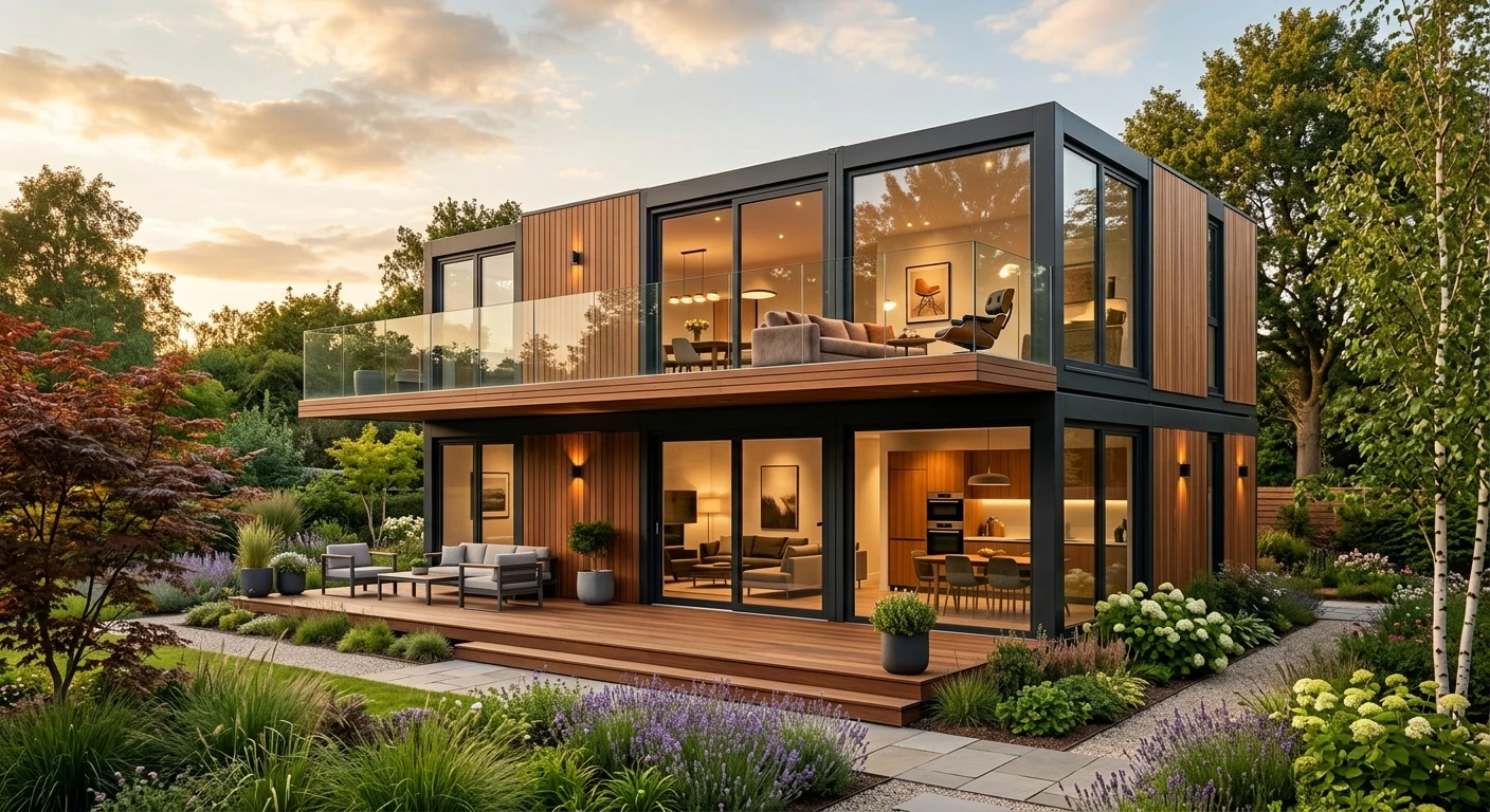 Airbnb Prefab House Expandable Container Modular House Bedroom Bathroom Kitchen Tiny for Short Term Rental Investment Use
