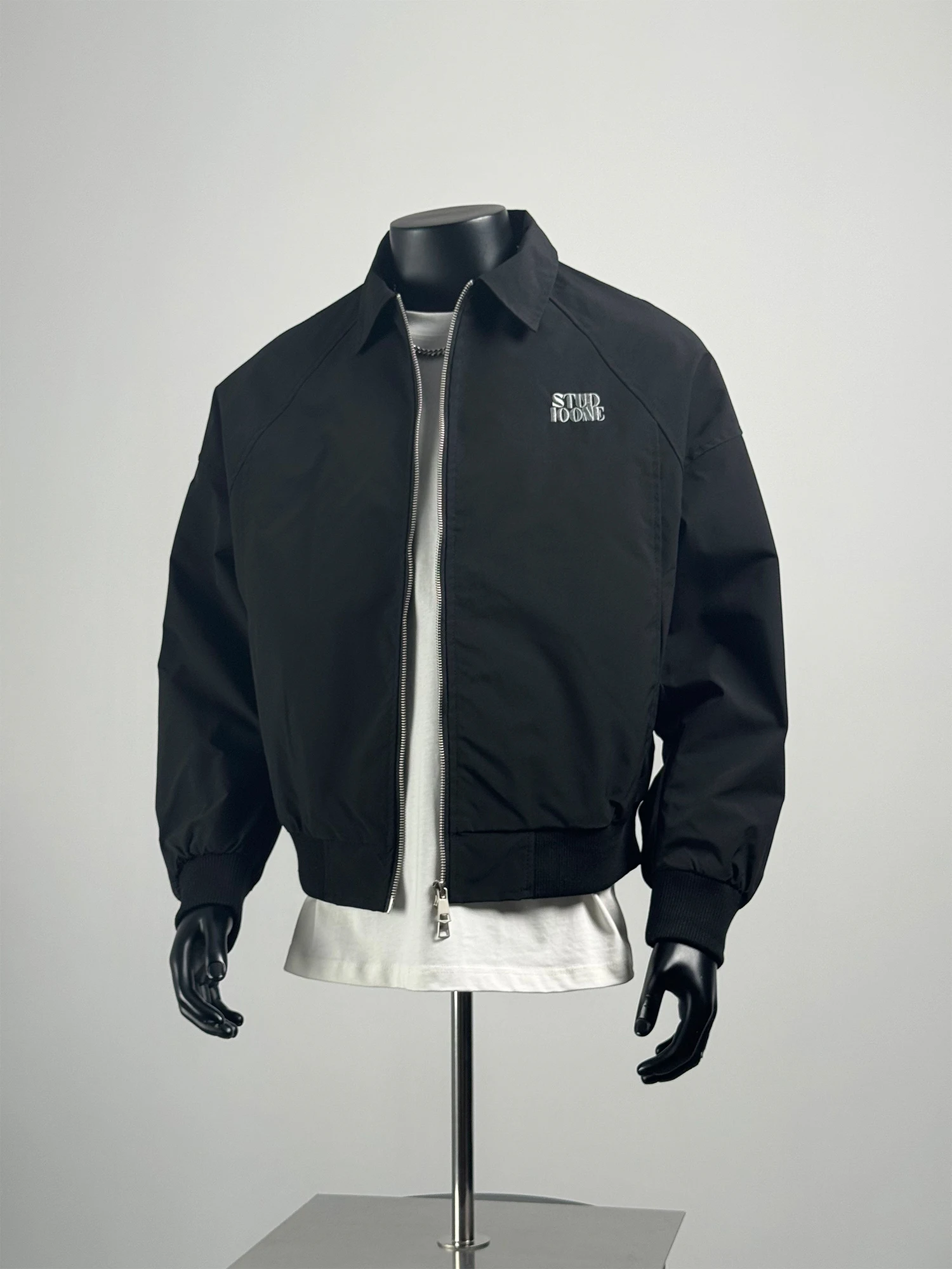 

Повседневная мужская куртка с вышитым воротником, базовый крой, свободная посадка ort Sve, полиэфирное волокно, осень 2021, верхняя одежда Faion