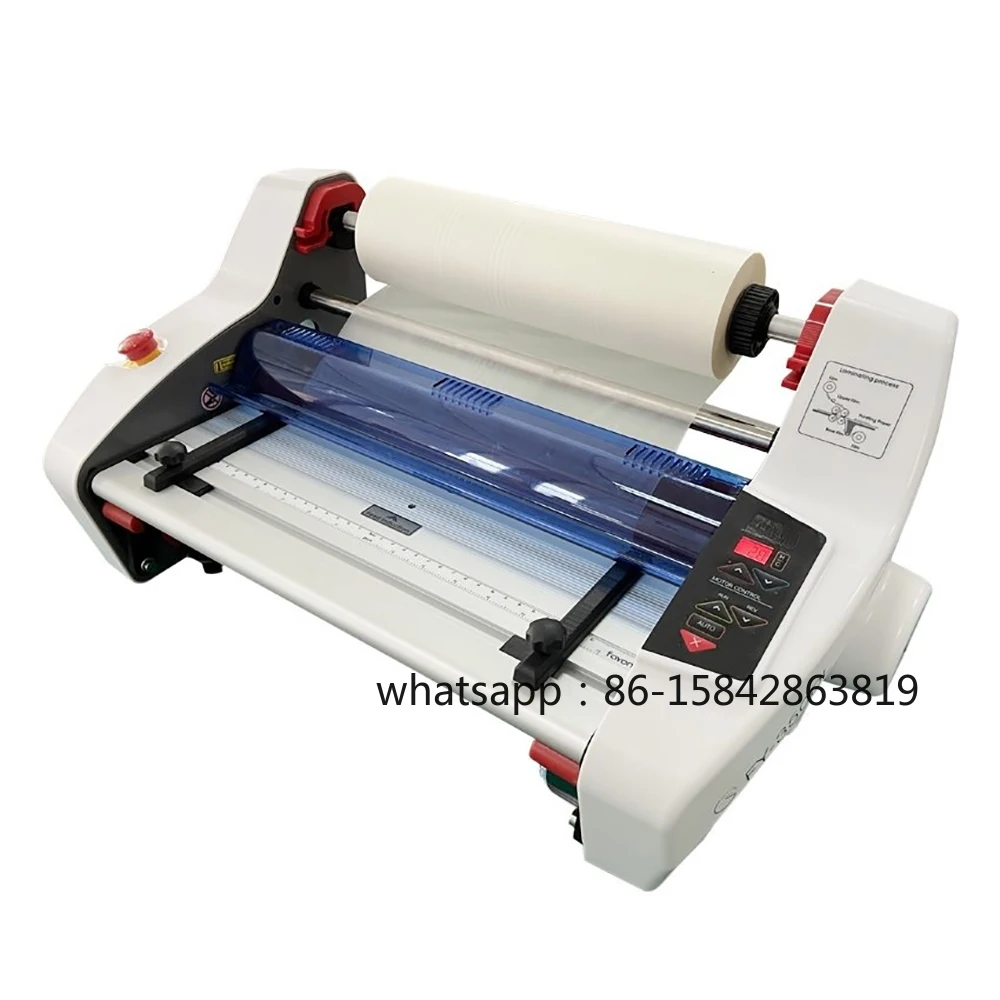 Desktop Manual A3 A4 Paper Laminating Machine Four Roller Cold Hot Laminator Rolling Equipment FY-350DL For Film Photo 110V 220V