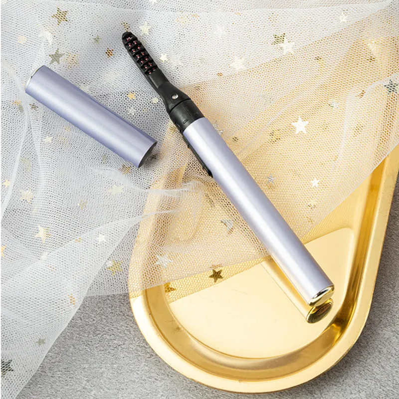 Tragbarer Stift Stil Wärme Curling elektrische Wimpern zange elektrisch beheizte Wimpern Wimpern Pfropfen langlebige Make-up-Werkzeuge