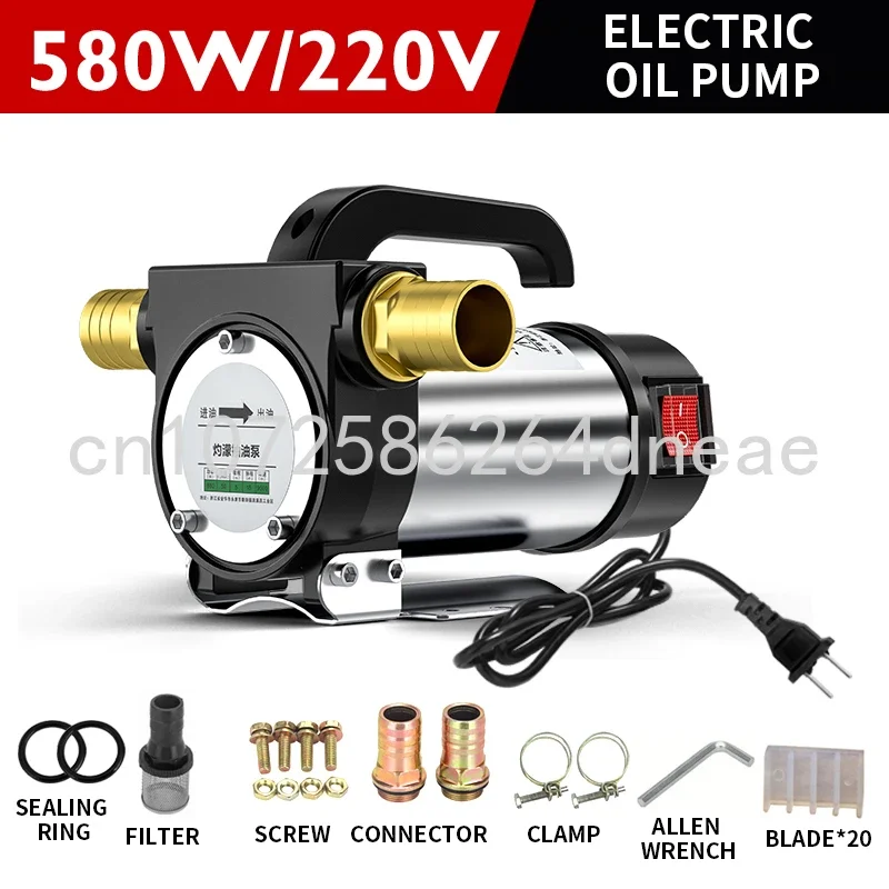 Imagem -05 - Auto-escorvante Bomba Elétrica para Distribuidor do Combustível Diesel Frente e Reverso Bomba dc 50l por Min 12v 24v 220v 580w