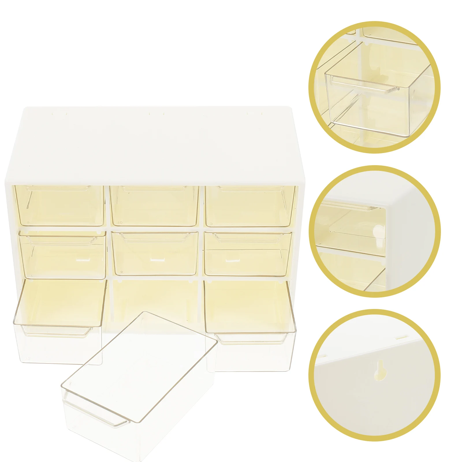 

Drawer Style Storage Box Plastic Makeup Holder Vanity ganizer Bathroom Multipurpose Containers Desk Jewelry Display