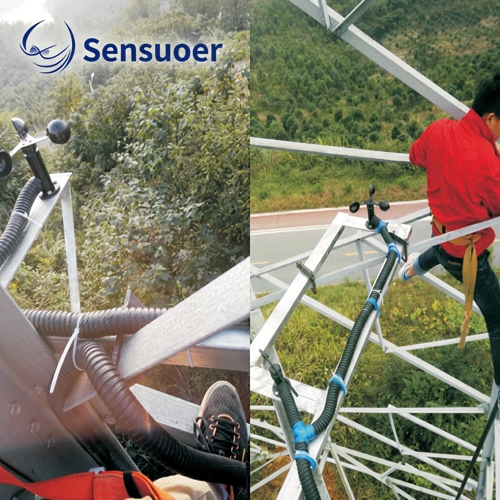 Wind Speed Direction Sensor Anemometer 0-45m/s 0-360deg RS485 0-5V Output Carbon Fiber for Weather Monitoring