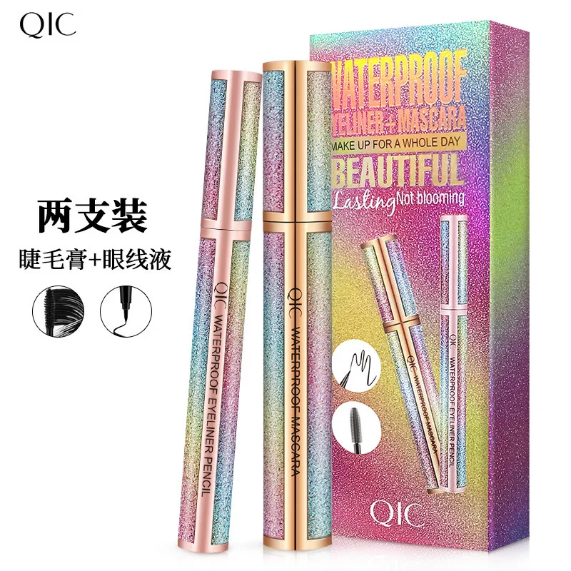 Mascara Eyeliner Set Starry Waterproof Lengthening Long Wear No Smudge for Perfect Lash Definition Beauty Essential Kit