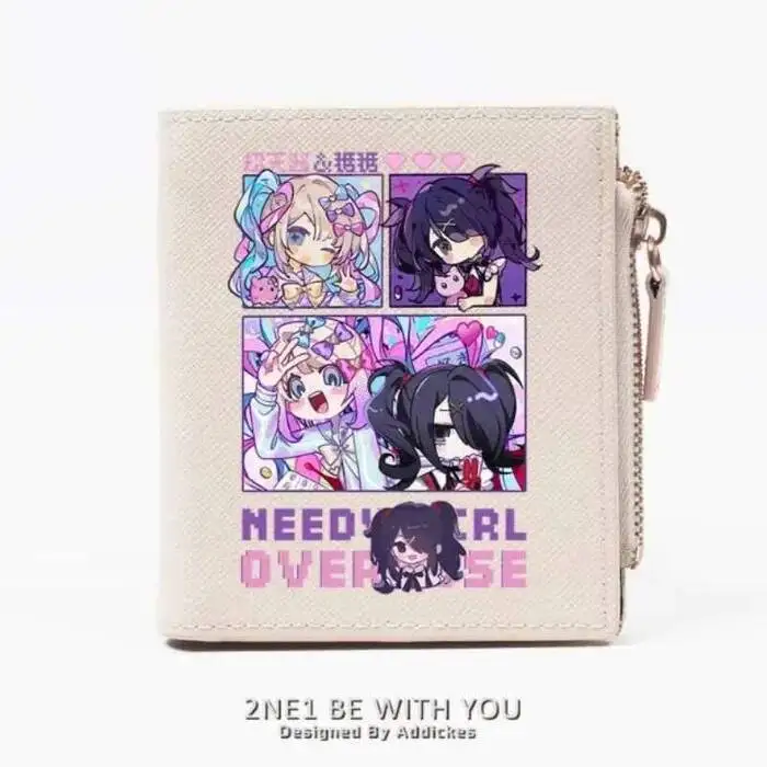 

NEEDY GIRL OVERDOSE Fashion Wallet PU Purse Card Coin Zipper Money Bag Cosplay Gift B2134 Anime