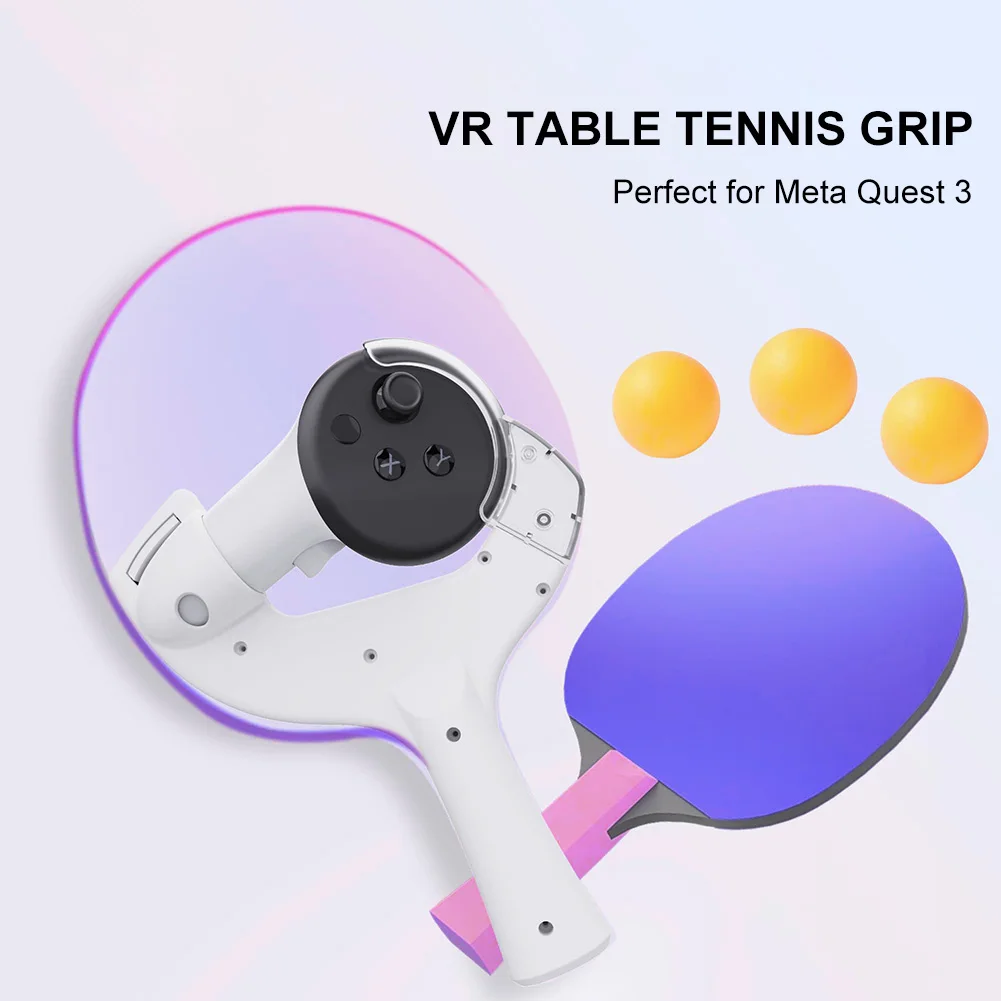 Table Tennis Paddle Grip Handle To Play Eleven Table Tennis Ping Pong Paddle Handle Enhance VR Game Experience for Meta Quest 3