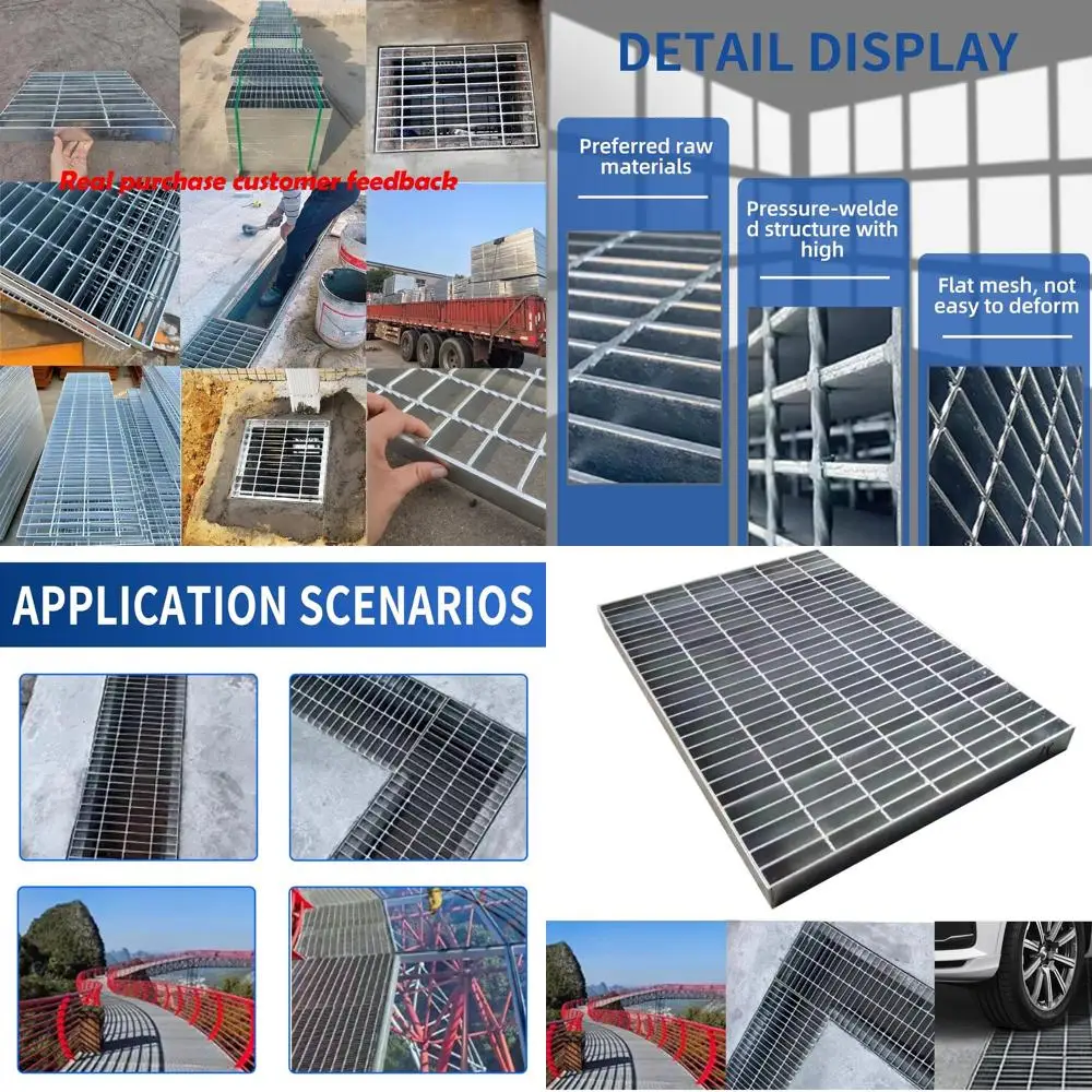 

Heavy-Duty 20x20 Galvanized Steel Drain Cover, B125 Class, Rust-Resistant, Silver Square Grate for Driveways and Yards