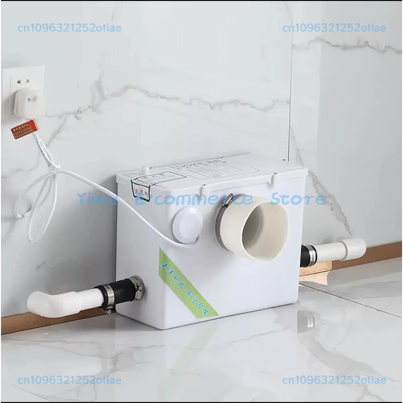 500W Sanitary Pulverizer Pump Automatic Treatment Crushed Bathtub Toilet Sink Electric Pulverizer Septic Tank Sewage Lifter BB