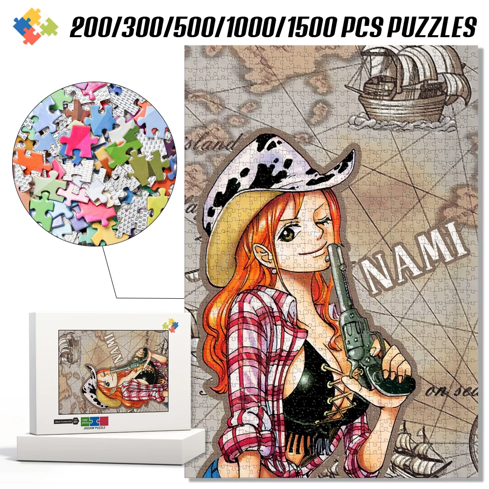 

Аниме-пазл «Сцена с Нами из One Piece»: DIY-картина-пазл, декор для дома, креативная развивающая игра для детей и взрослых