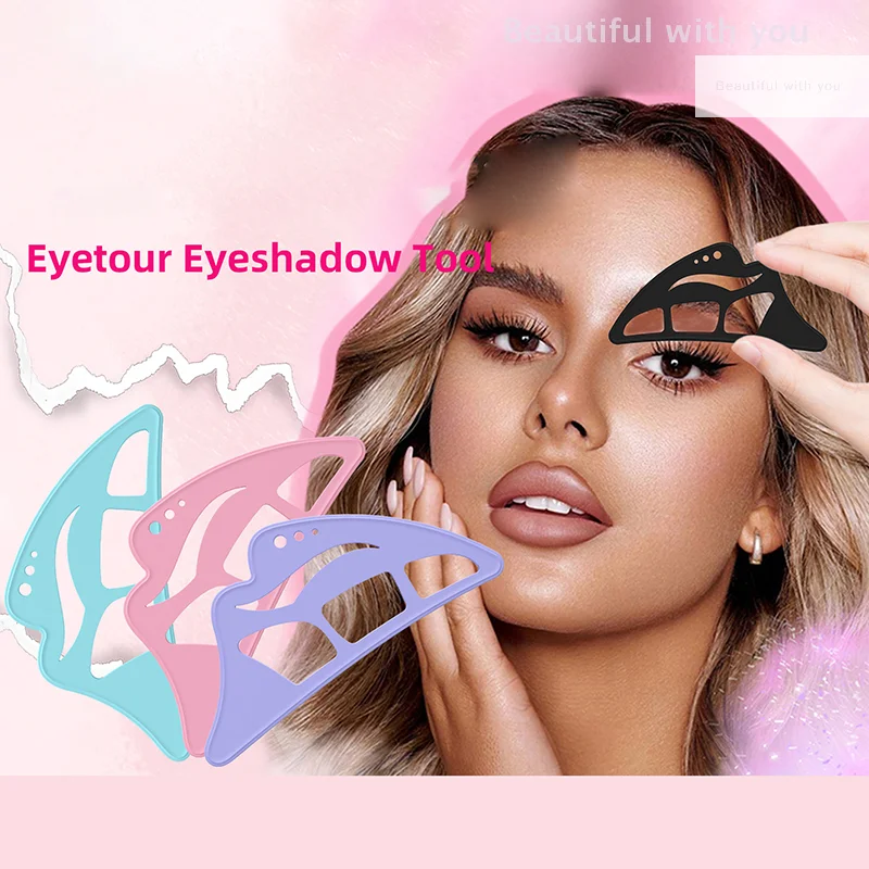 Multi Functional Eye Makeup Assistant Combination Eyeshadow Template Silicone Paint Eyeliner Eyelash Beauty Eyeshadow Tools