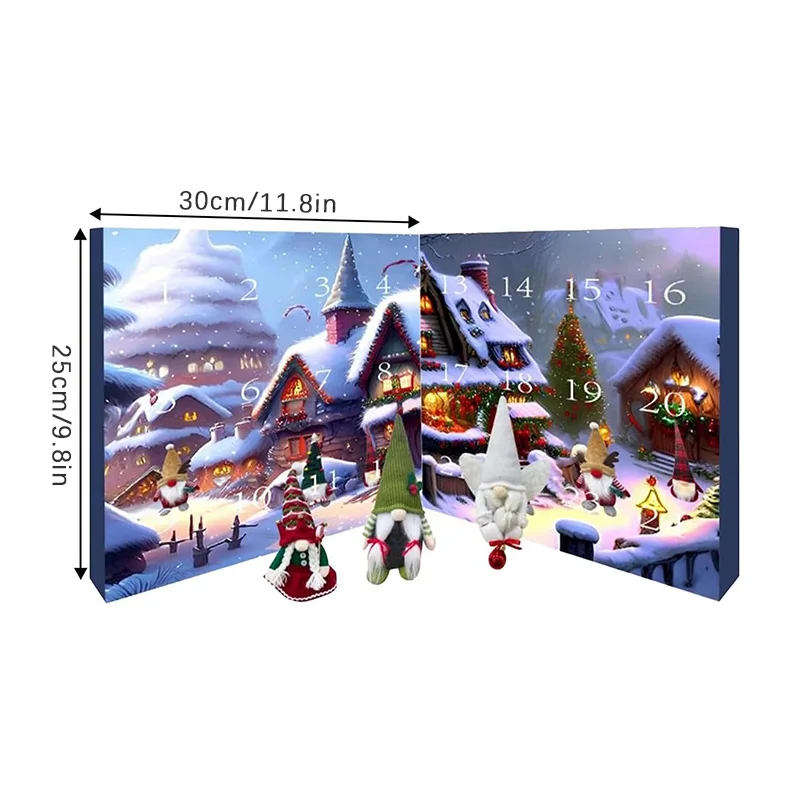 2024 Christmas Gnome Advent Calendar 31 Days Christmas Countdown Calendar With Collectible Gnome Dolls