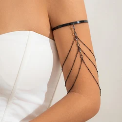Lacteo Bohemian Style Tassel Charm Arm Band For Women Fashion Street Jewelry Summer New Nightclub Decoration Gift