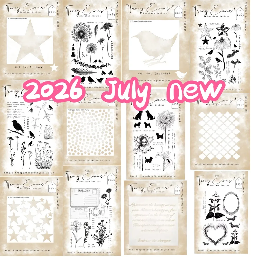 Owl and Circle 2026 Nouveaux tampons et pochoirs pour scrapbooking DIY, artisanat, modèle d'album photo, décoration faite à la main