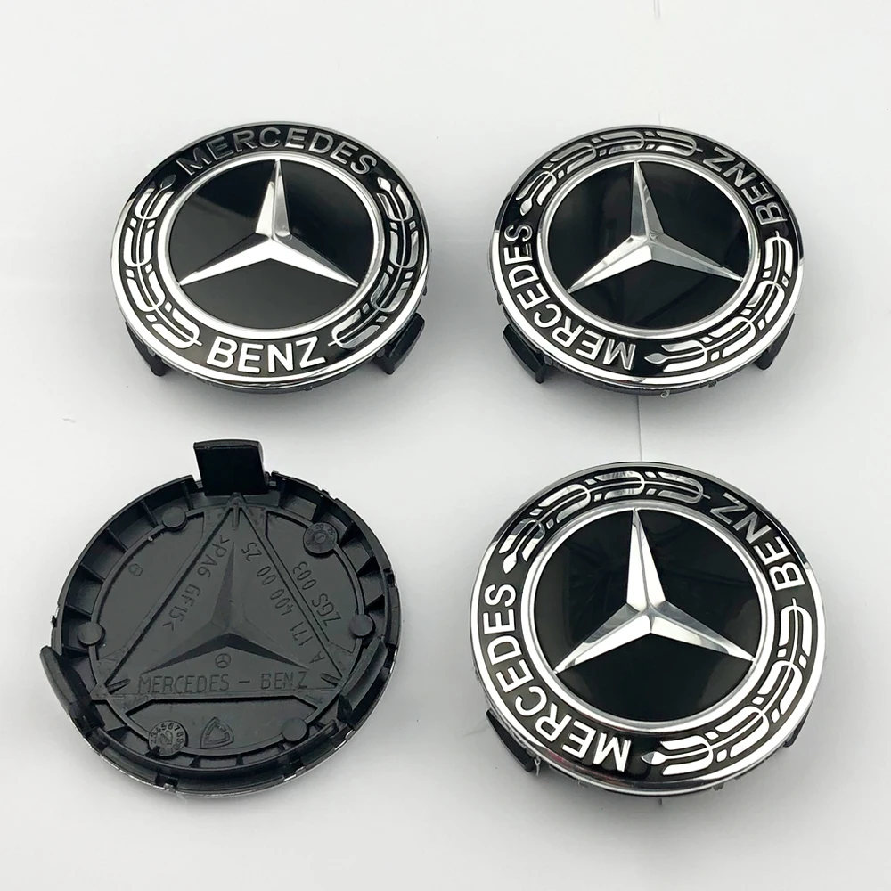 20Pcs 75mm Car Wheel Center Logo Hub Cap For Mercedes Benz W204 C218 A207 C117 CLA CLS E Class W212 S212 X166 W176 W205 W246205