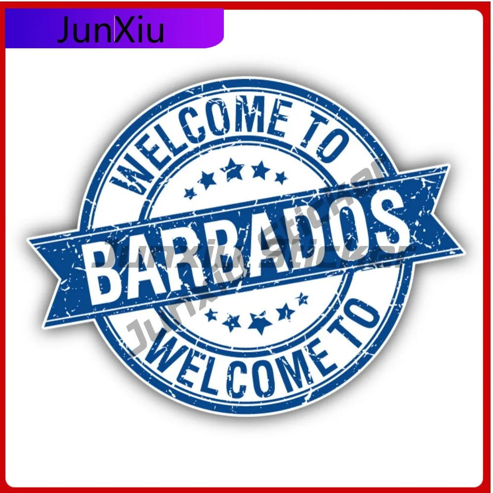 

Welcome To Barbados Creative Sticker Stamp Car Decal Bumper Stickers Cute Style Helmet Use For Car Win Automotive Decor Scrat