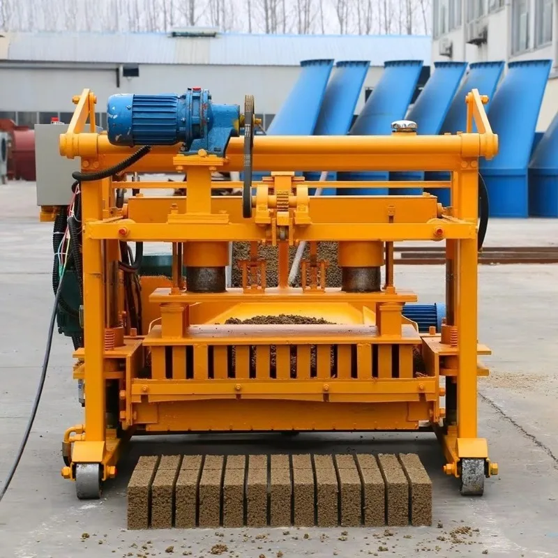 Hollow Concrete Brick Molding Machinery Semi-Automatic Portable Brick Making Machine