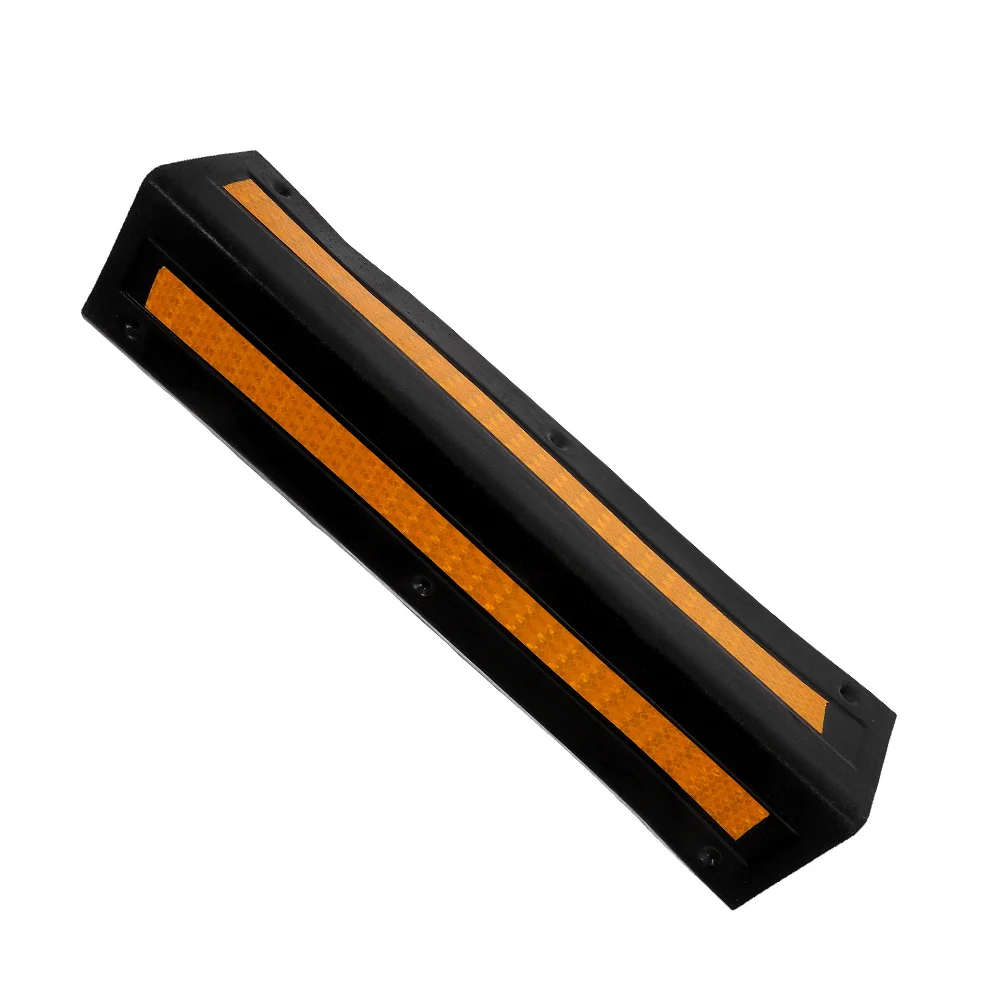 

Rubber Corner Guards with Reflective Strips Heavy Duty Wall Protectors for Parking Lots Garages Auto Bumper Protection Easy