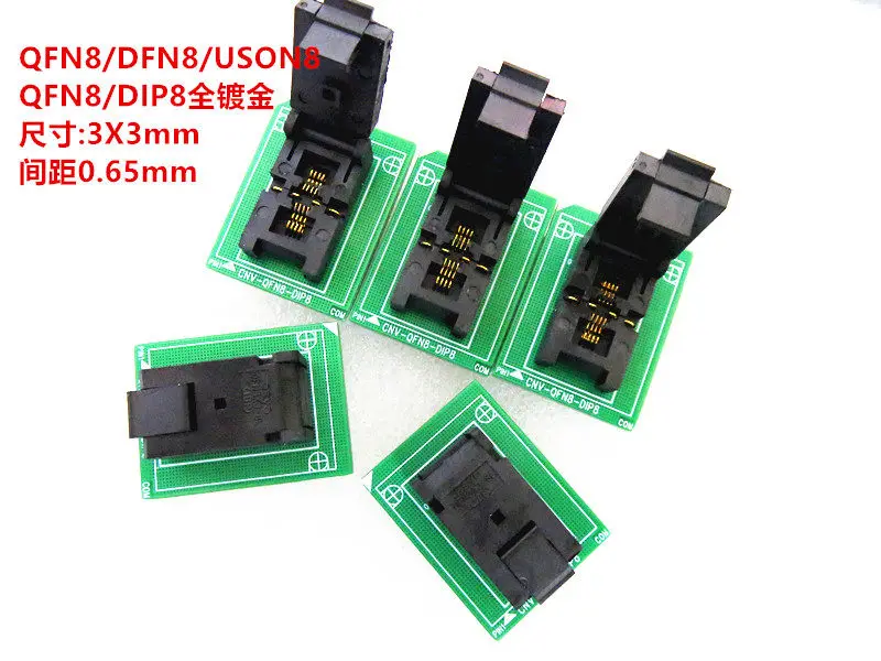 

Тестовая колодка для испытаний на старение и программирования ИС USON8/DFN8/QFN8/WSON8