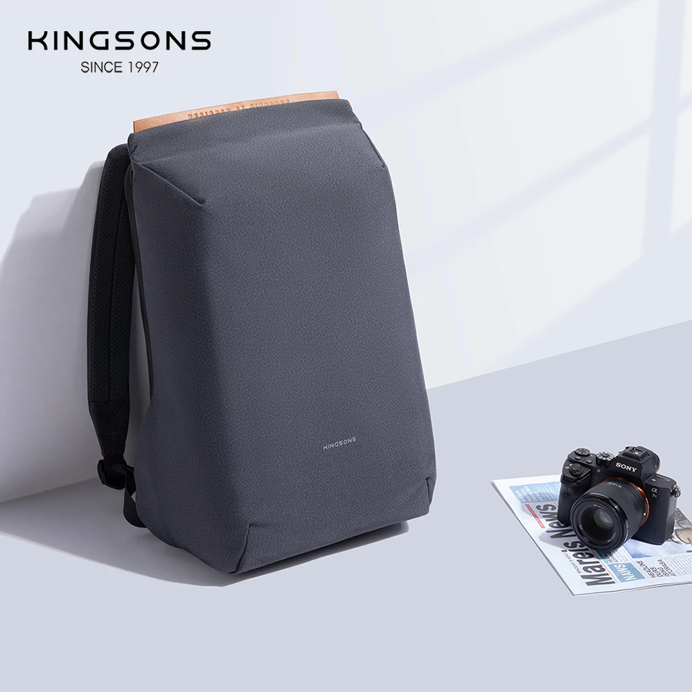 Imagem -02 - Kingsons Mochila Antifurto para Laptop Mochila para Viagem Mochila para Viagem Carregamento Usb Bolsa Escolar para Laptop para Adolescentes