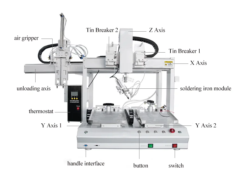 Factory Automatic Underfeed Tin Spotting Machine Pcba Board Automatic Soldering Machine