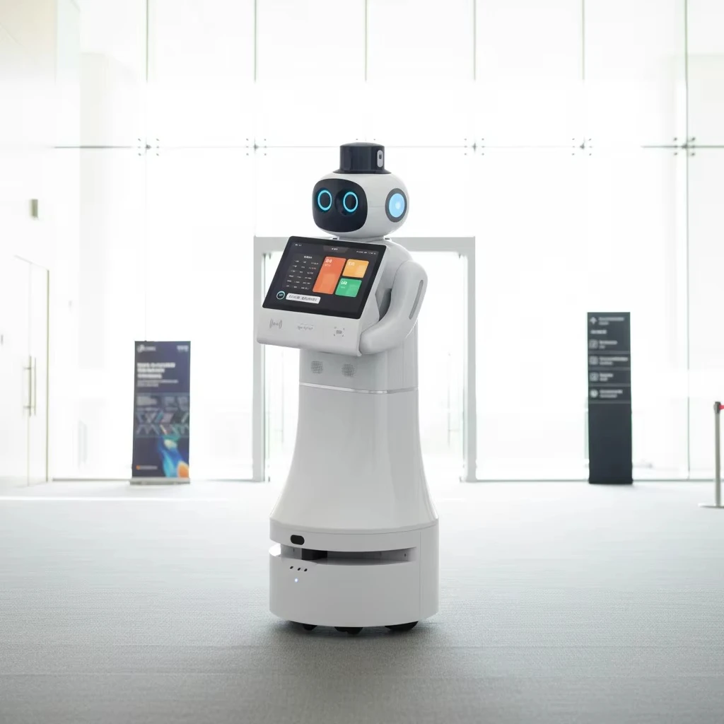 STARMATE AI HUANHUAN Mobile Reception Robot Hotel Hospital Voice Interaction Face Recognition Autonomous Navigation LDS
