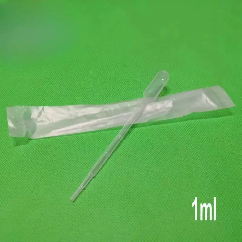 100pcs 1ml 2ml 3ml 3ml-L Sterile Transfer Pipettes Plastic Pasteur Pipette Dropper with Independent Paper-plastic Packaging