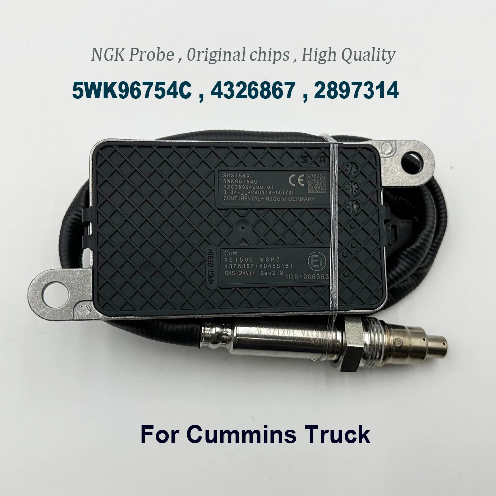 5WK96754C 4326867 High Quality Chips For NGK Probe 5WK96754B Nox Sensor Nitrogen Oxide Sensor For C-ummins Truck 2897314 2872949