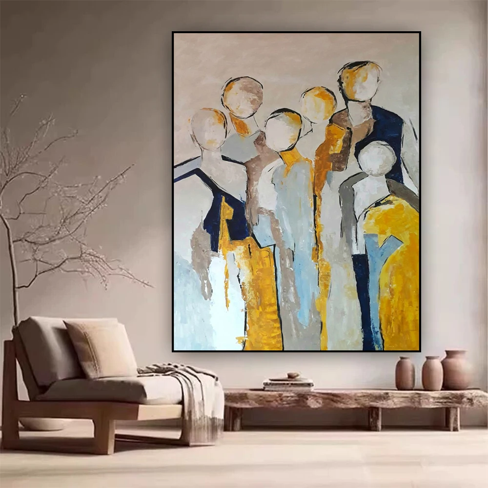 

abstract acrylic Thick oil texture canvas oil painting Handmade Wall Art Picture color art painting Decor Living Room Home Decor