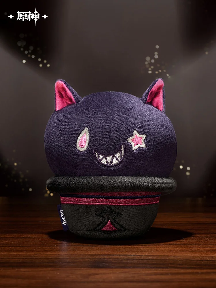 

Lyney Plush Doll Keychain Official Game Genshin Impact Merch Funny Cat Pendant Cosplay Prop for Doujin Xmas Gifts