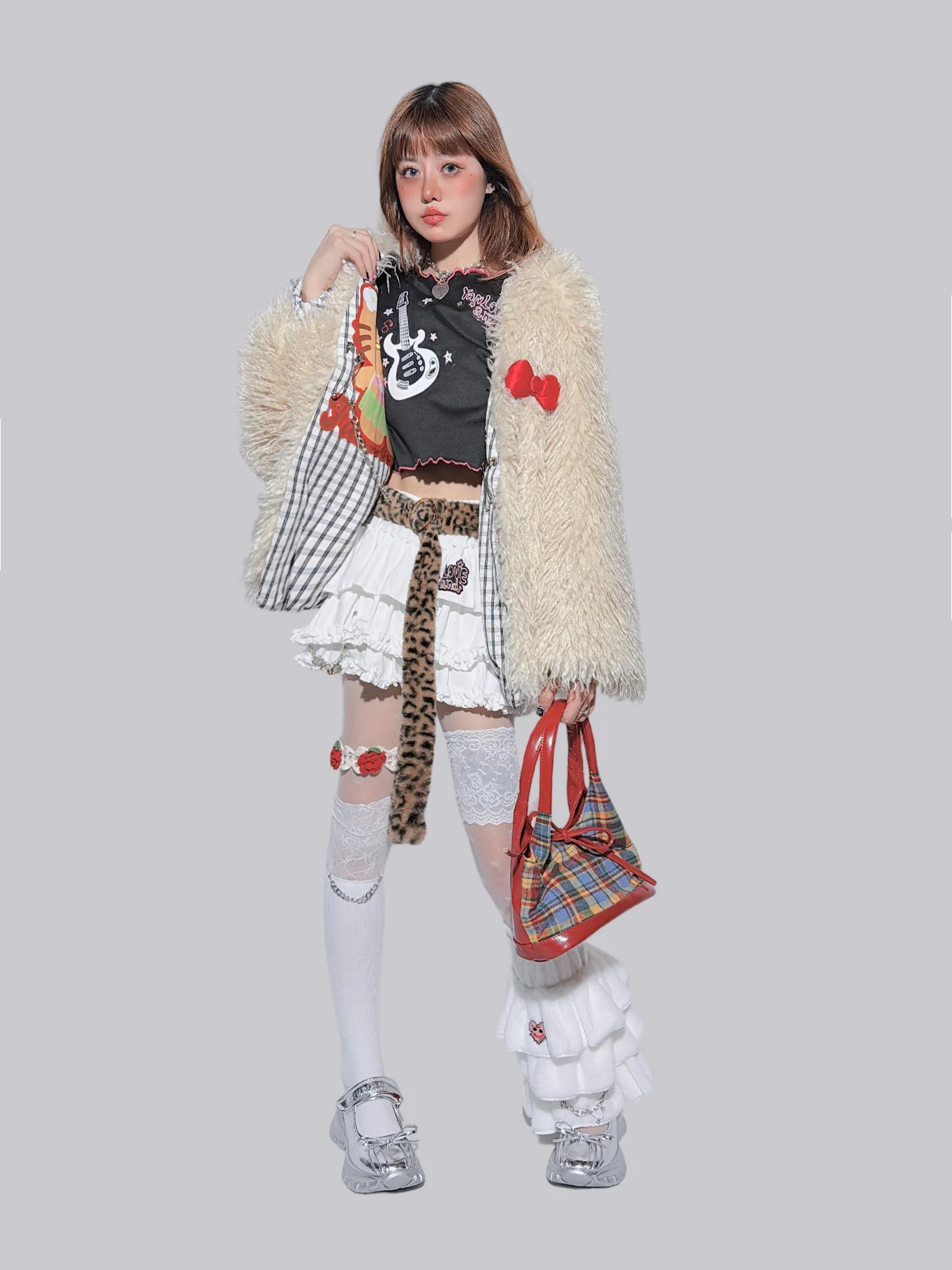 الطبقات الجوارب مع أجنحة فتاة رقيق الجوارب المتخصصة النمط الياباني تدفئة الساق الخريف والشتاء الجوارب الدافئة للنساء