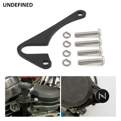 For Harley Big Twin Sportster XL883 XL1200 Twin Cam with CV Carburetor Motorcycle Custom Choke Cable Mount Holder Bracket Black