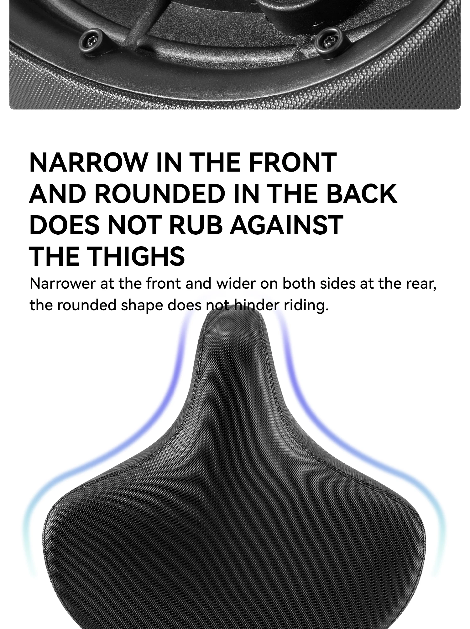 seat comfort close up