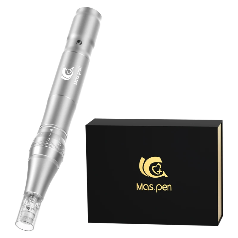 Microneedling Pen Elektrischer Derma-Stift mit 12 Ersatz-Dermapen 36-poligen Patronen, verstellbare Microneedle Professional Dermapen – Detail 5