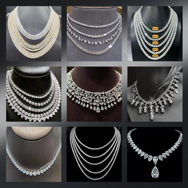 D-Farbe, 925er-Sterlingsilber-Armband, Moissanit, runder Schliff, versilbert, Weißgold, Modeschmuck, Geschenk für Frauen, Jahrestag – Detail 17